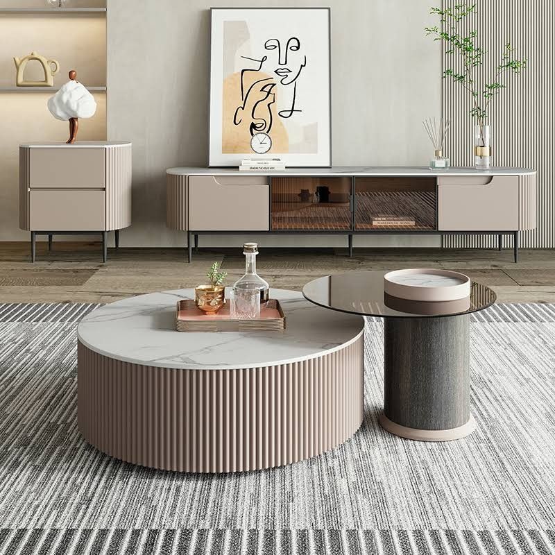 Ensemble de 2 tables basses gigognes