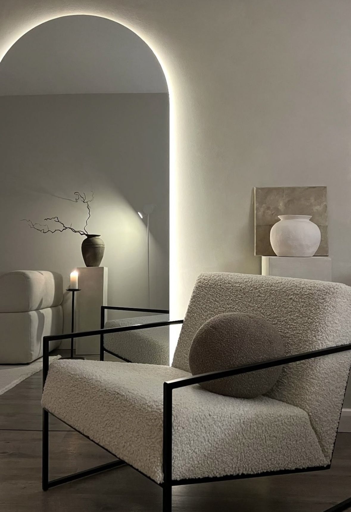 Assise moderne rembourrée