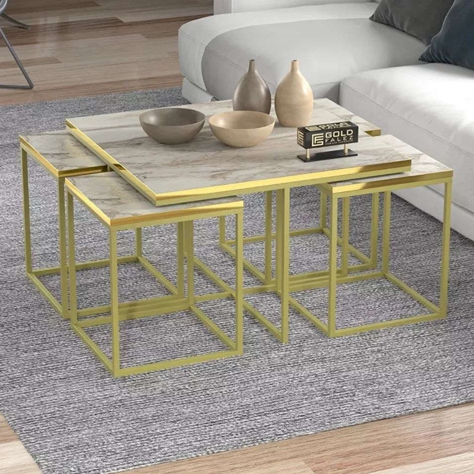 Luxury Gold – Ensemble de 5 Tables