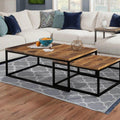 Tables basses gigognes en teck QUADRO
