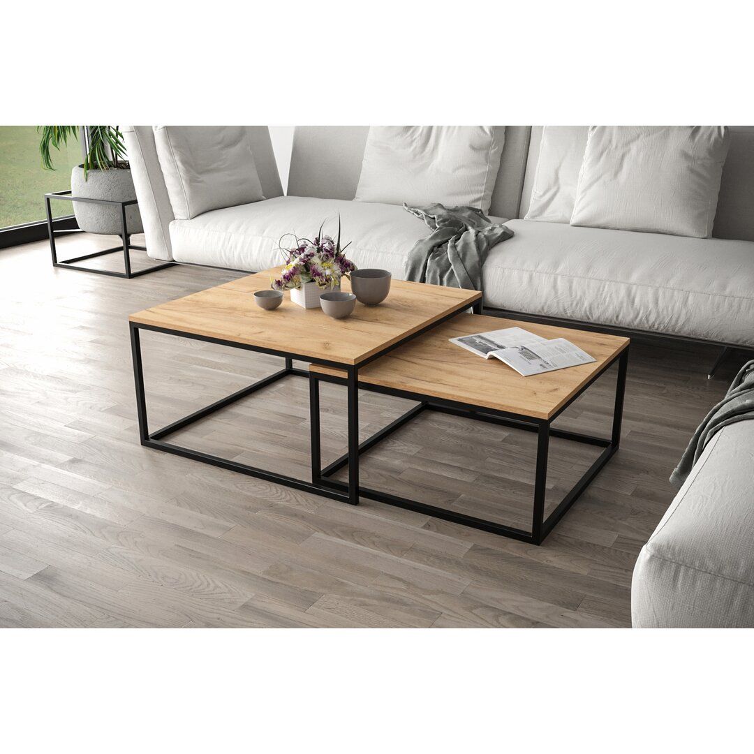 Tables basses gigognes en teck QUADRO