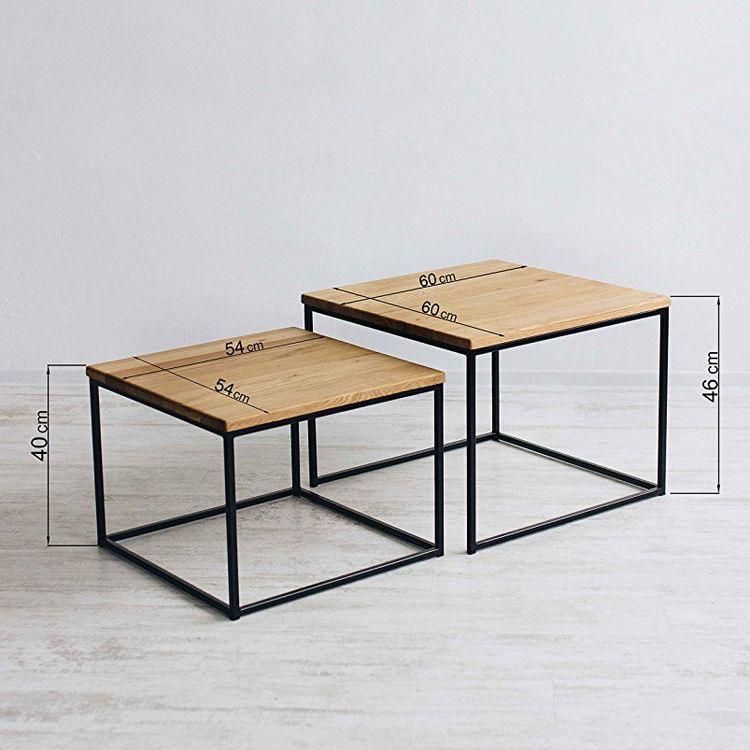 Tables basses gigognes en teck QUADRO