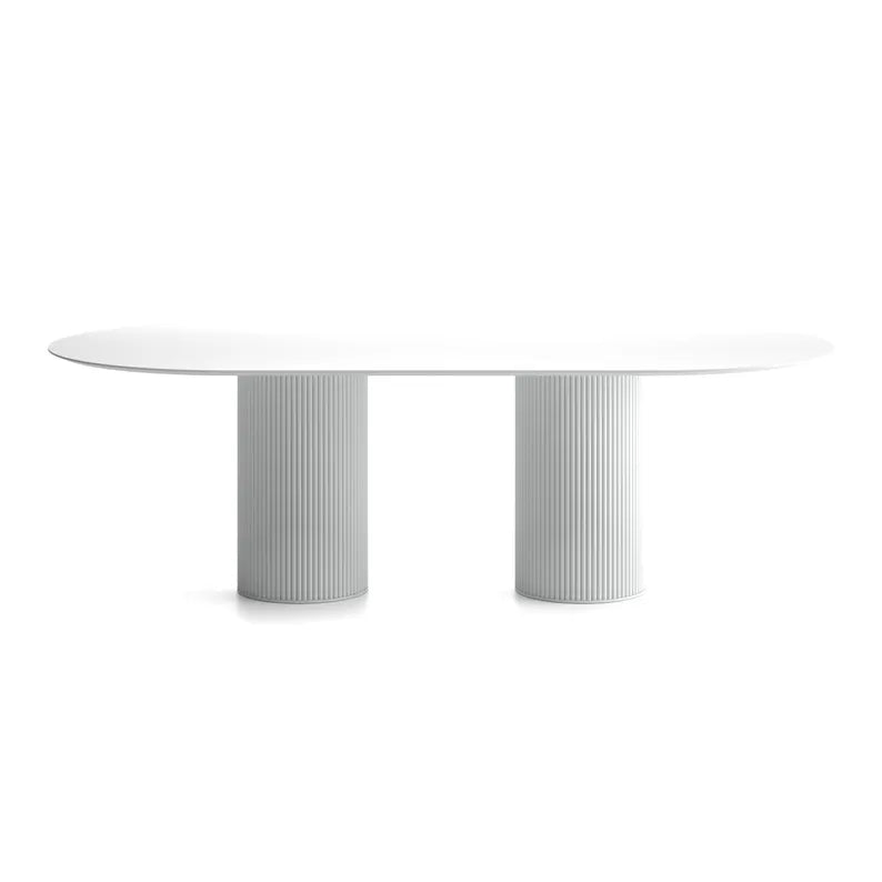 Table à Manger Ovale Bohème Verona – Bois Noir Mat