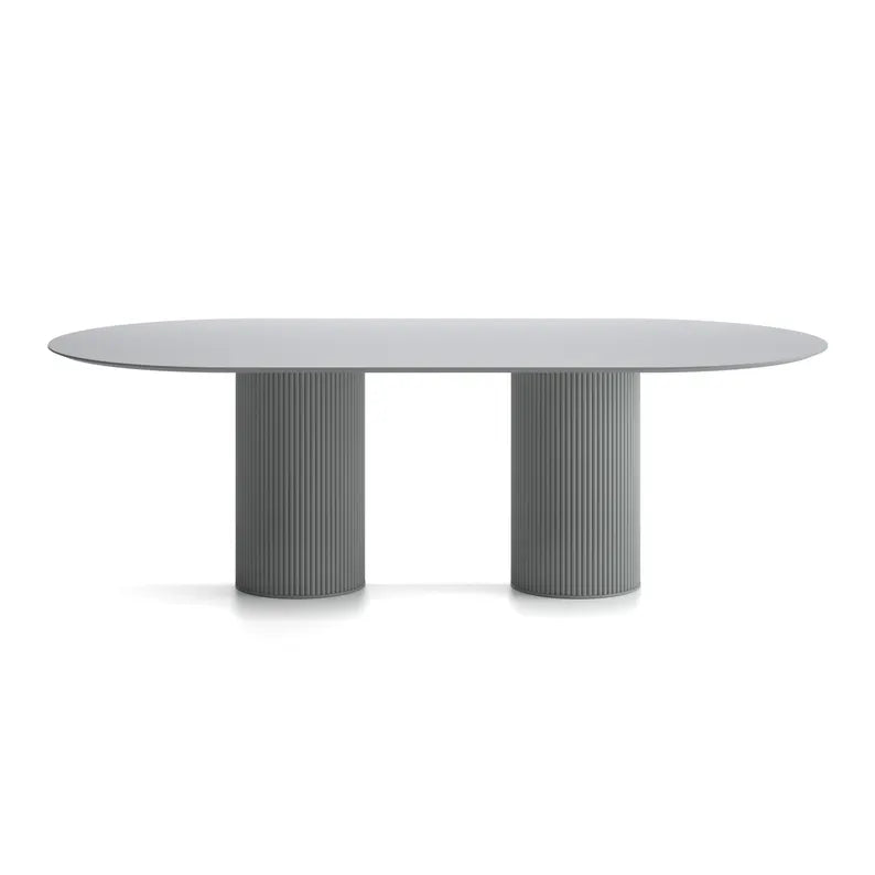 Table à Manger Ovale Bohème Verona – Bois Noir Mat