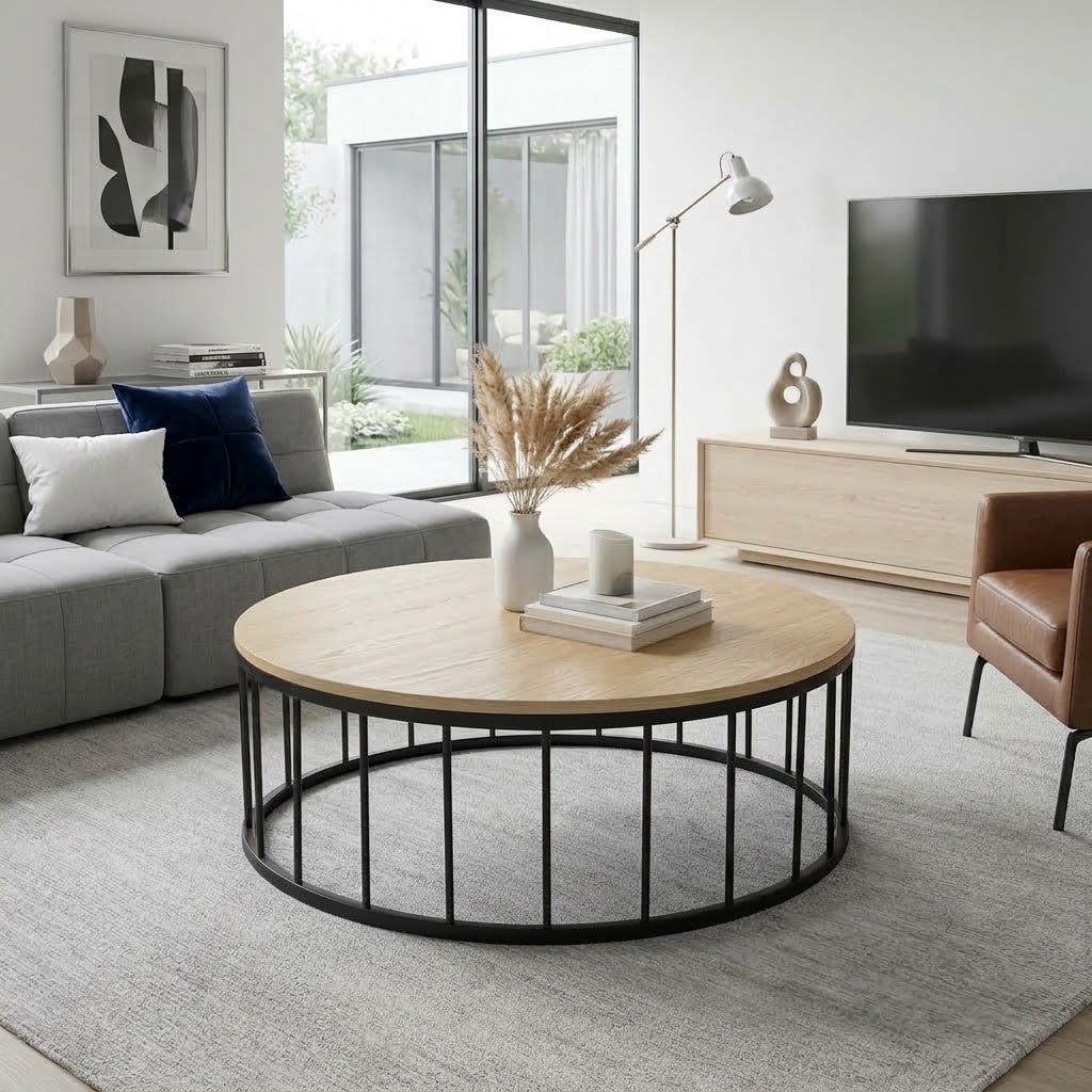 Table basse ronde