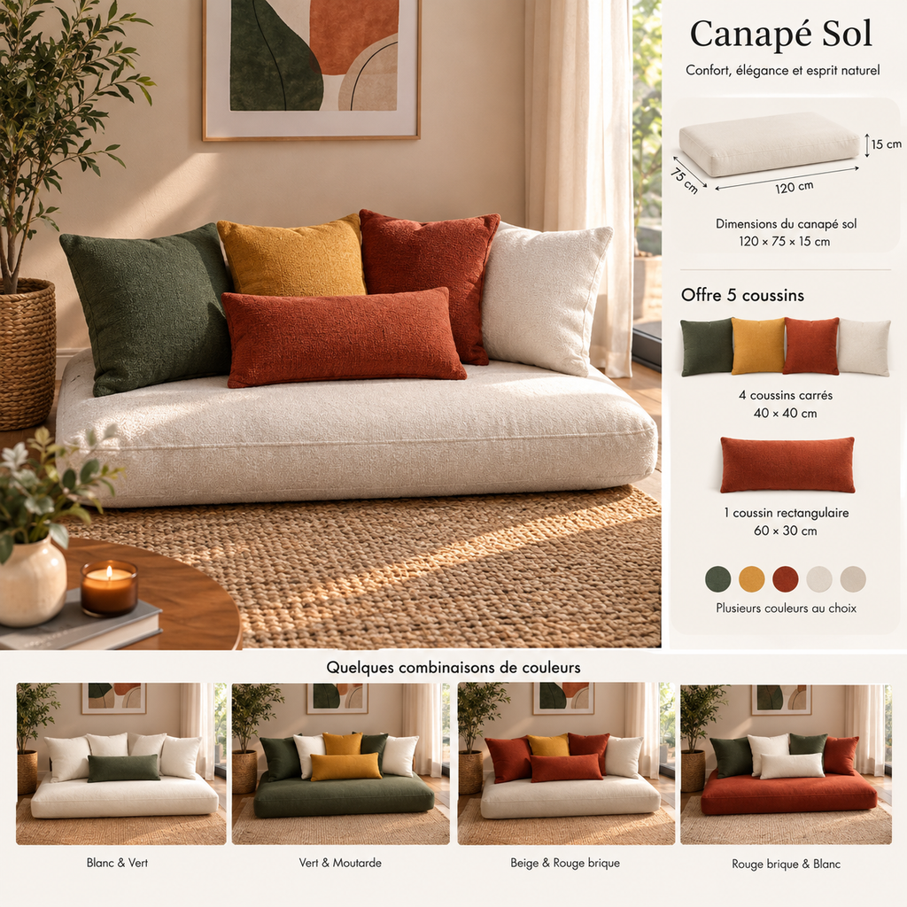 Canapé Sol – Pack avec 5