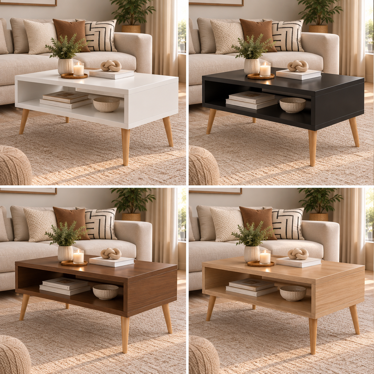 Table basse à étagère