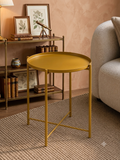 Table d'appoint ronde en métal